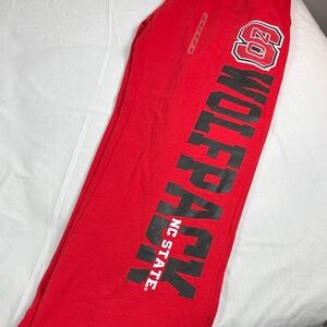 NEW NC State Wolfpack Red Sweatpants Old Varsity Brand NCAA Size L